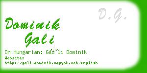 dominik gali business card